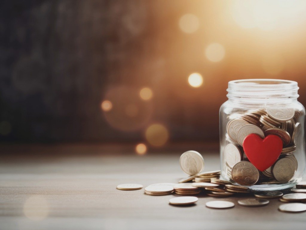 a jar of money